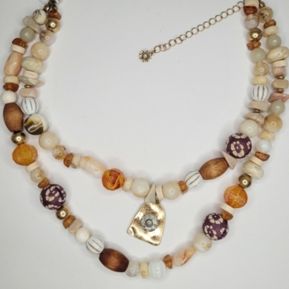 NWOT Free People Kaui Beaded Choker two layer - Picture 3 of 6